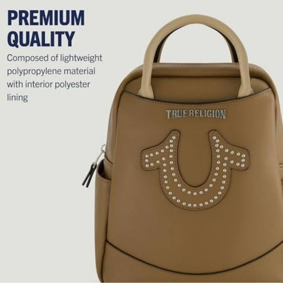 True Religion Studded Horseshoe Logo Backpack main image 5